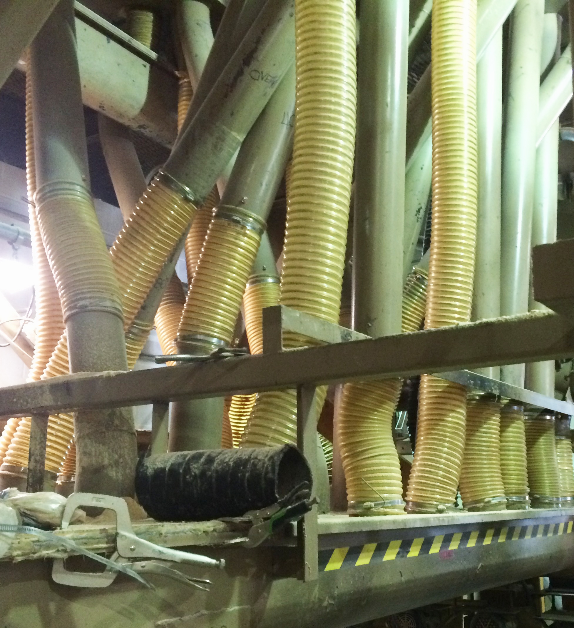 Amenaza de polvo en la industria de la carpintería