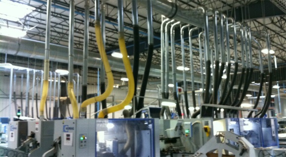 Manguera flexible conductora de estática y disipadora de estática